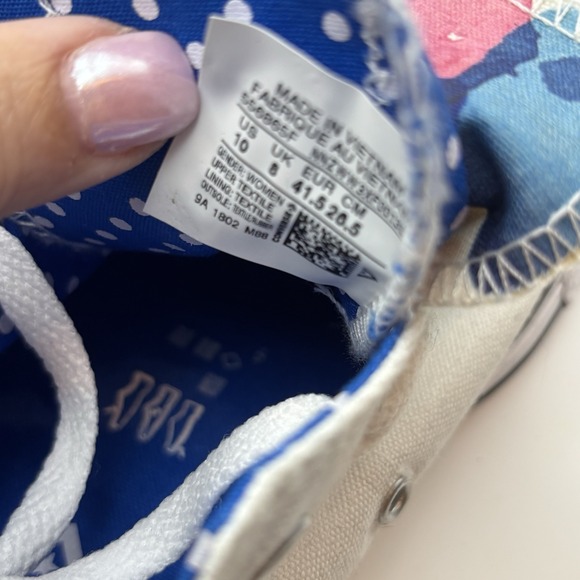 Converse Chuck Taylor Sneaker Shoe White  Canvas Double Tongue  10 New No Box - Picture 3 of 13